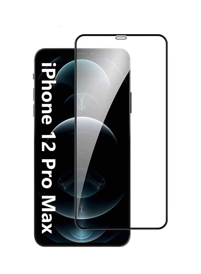 Full Screen Protector Tempered Glass For Apple iPhone 12 Pro Max Black