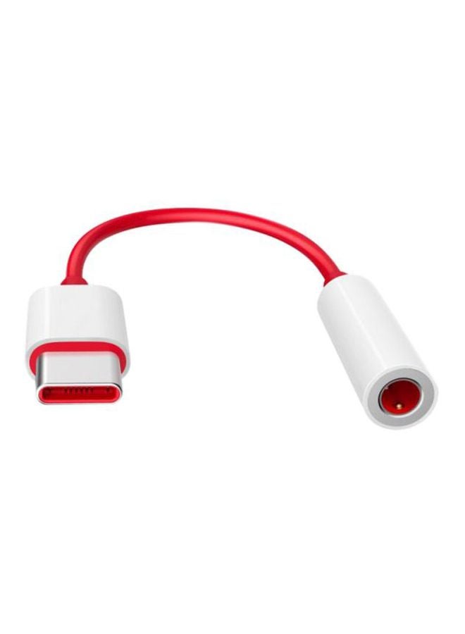 Type-C To 3.5mm Adapter Red/White